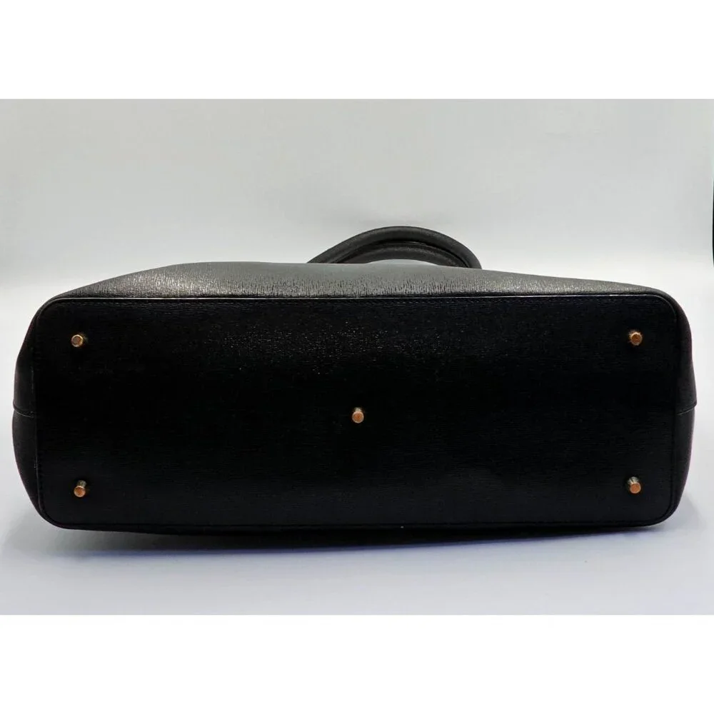 Furla Women's Black Saffiano Leather  Tessa Tote  Shoulder Bag Size Large 2712 - Picture 10 of 16